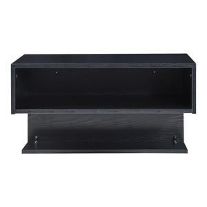 Fali polc Gauldal 57x30x32 cm fekete [en.casa]