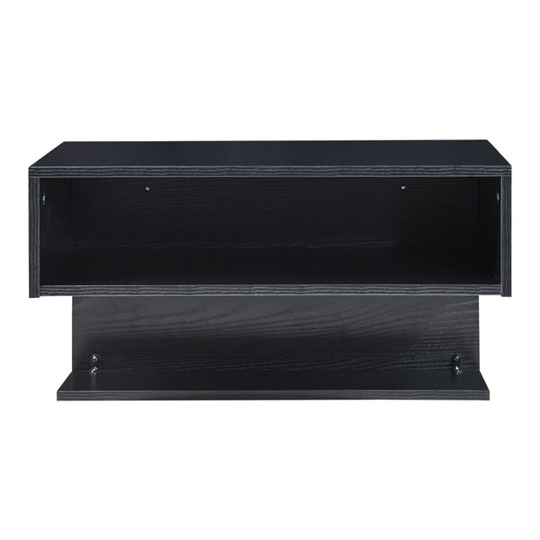 Fali polc Gauldal 57x30x32 cm fekete [en.casa]