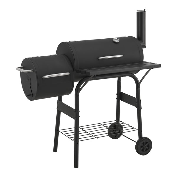Füstölő grill Arielli 115x110x64cm fekete [casa.pro]