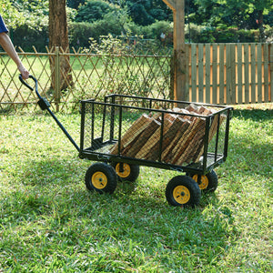 Kézi kocsi Corropoli 112x51 cm max. 550kg fekete/sárga [pro.tec]