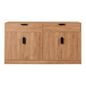 Komód Varkaus 75x140x40cm MDF tölgyfa színben [en.casa]