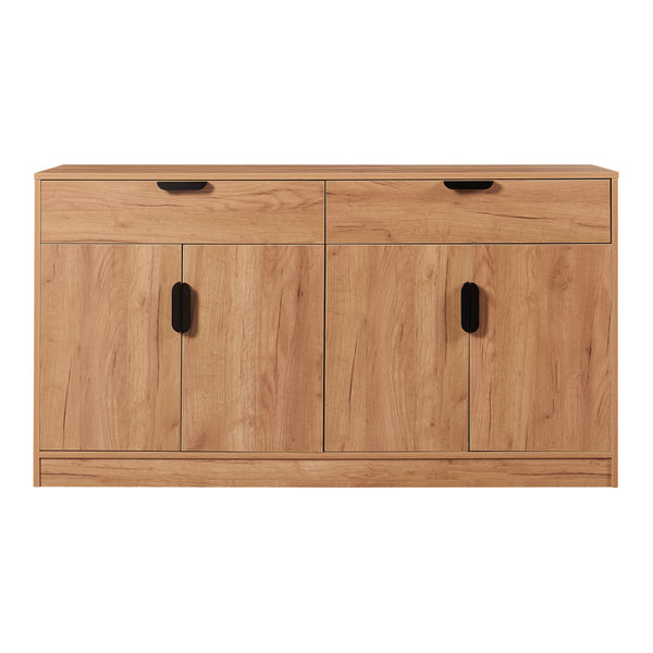 Komód Varkaus 75x140x40cm MDF tölgyfa színben [en.casa]