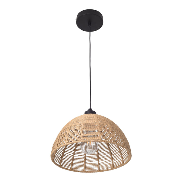Függőlámpa Romsey fém+rattan [lux.pro]