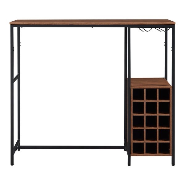 Bárasztal Trøndelag 120x40x105 cm bortartóval 15 palacknak [en.casa]