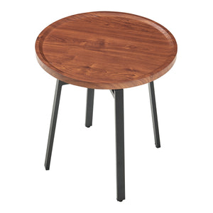 Kisasztal Mippeena 54xØ50 cm fekete/dió [en.casa]