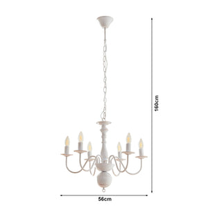 Csillár Berkeley fém vintage-fehér [lux.pro]