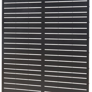 Térelválasztó Trolu acél 200x100x50 cm fekete [casa.pro]