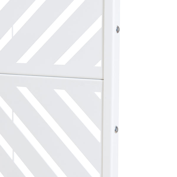Térelválasztó Kekan acél 200x100x50 cm fehér [casa.pro]