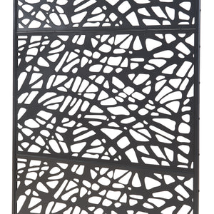 Térelválasztó Poskind acél 200x100x50 cm fekete [casa.pro]