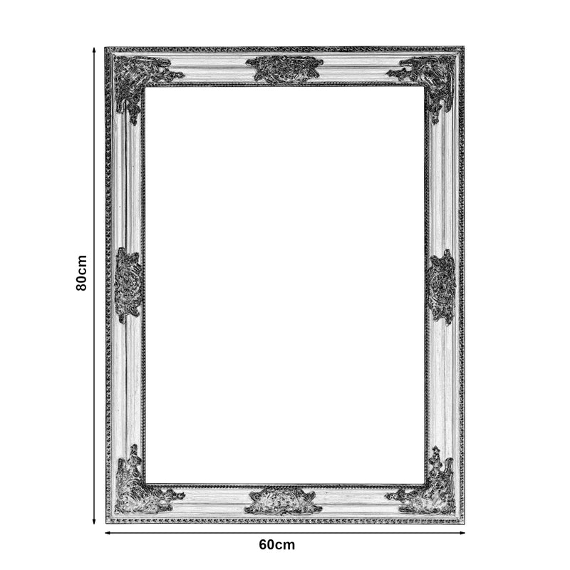 Méretrajz Barokk stílusú fali tükör Punkalaidun 80x60 cm aranyszínű [en.casa]