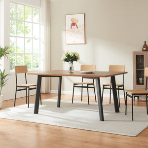 Asztallábak Hostang 4db-os szett 50x8x71 cm fekete [en.casa]