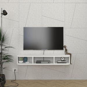 TV állvány falra Oundsvas 120x30x19 cm fehér [en.casa]