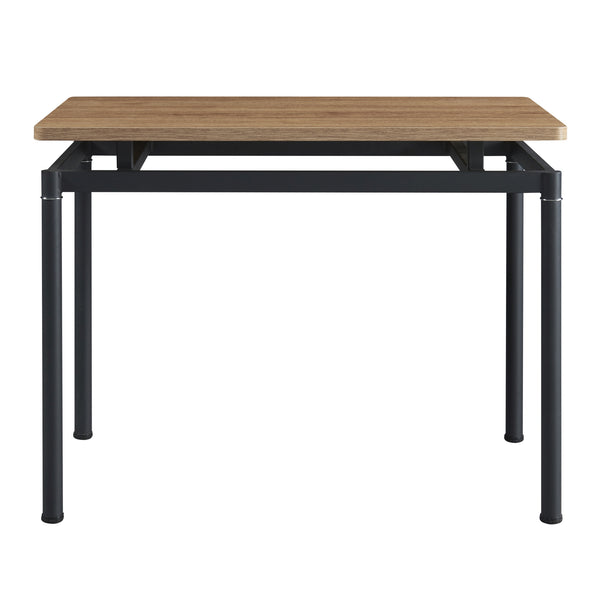Étkezőgarnitúra Hemnes 4 személyes tölgyfa hatású/sötétszürke [en.casa]