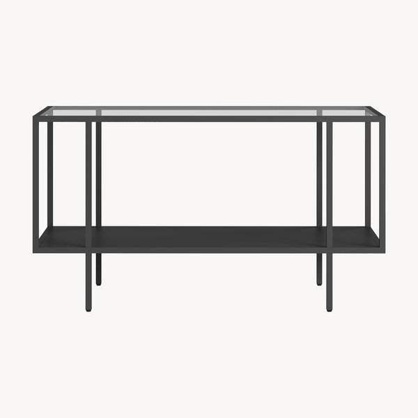 Dohányzóasztal Nynna 90x50x50 cm fekete [en.casa]
