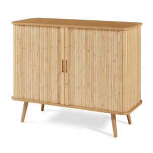 Tárolószekrény Nordkapp 100x40x80 cm bambusz [en.casa]