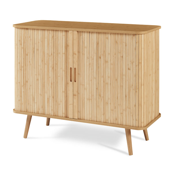 Tárolószekrény Nordkapp 100x40x80 cm bambusz [en.casa]
