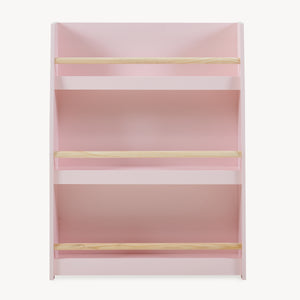 Gyerek könyvesolc Virer 78x60x18 cm rózsaszín [en.casa]