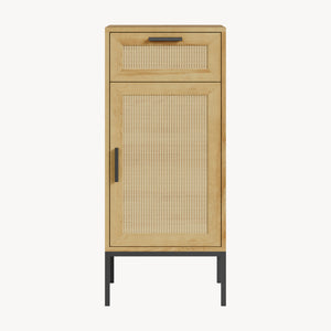 Fürdőszobai szekrény Marhasa 92x40x30 cm tölgyhatás/fekete [en.casa]