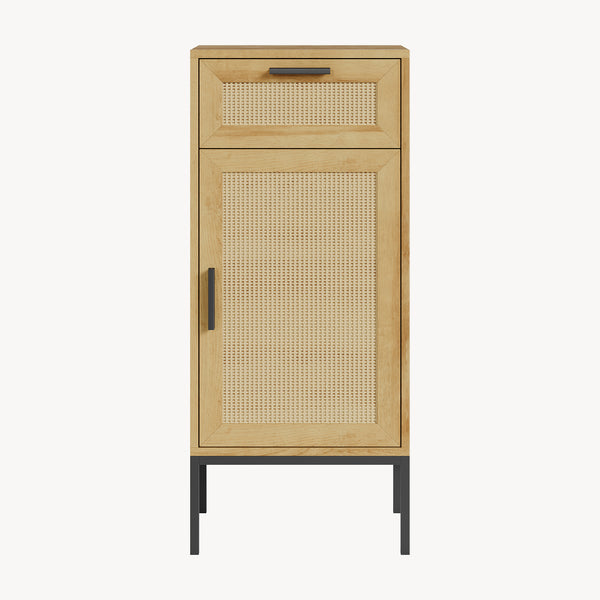 Fürdőszobai szekrény Marhasa 92x40x30 cm tölgyhatás/fekete [en.casa]