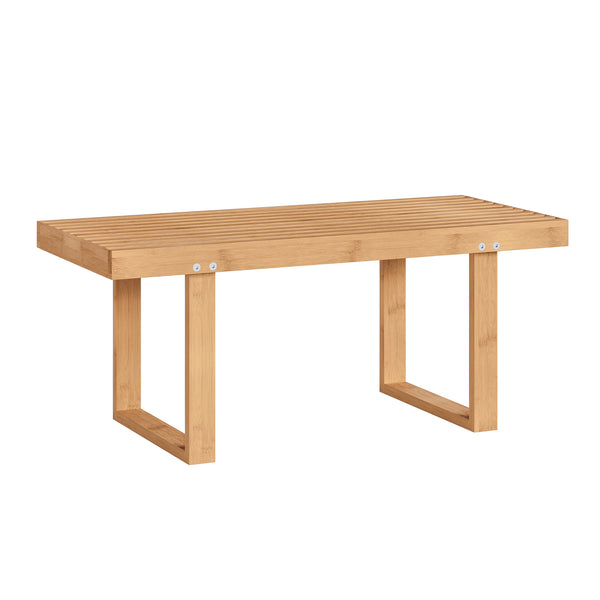 Pad Aarela 91x41x38 cm bambusz [en.casa]