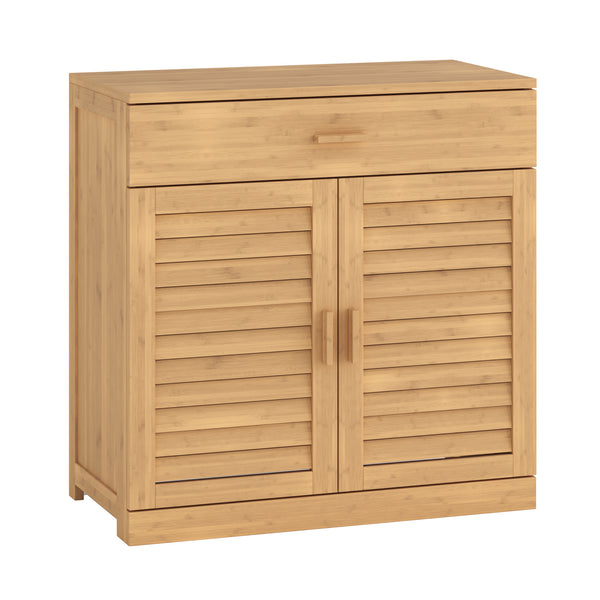 Cipőszekrény Aarela 67x66x34 cm bambusz [en.casa]