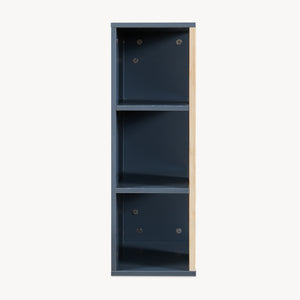 Fürdőszobai fali szekrény Svanes 60x30x20 cm sötétszürke/natúr [en.casa]