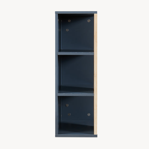 Fürdőszobai fali szekrény Svanes 60x30x20 cm sötétszürke/natúr [en.casa]