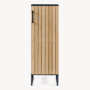 Fürdőszobai szekrény Svanes 90x30x30 cm sötétszürke/natúr [en.casa]