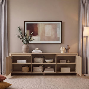 TV szekrény Takranmaa 150x40x50 cm tölgyfa hatású [en.casa]