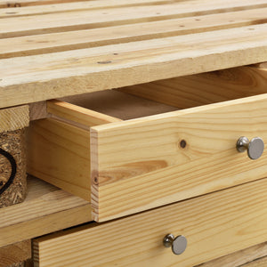 Fiók európai raklap bútorokhoz DIY különböző színekben [en.casa]