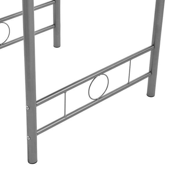 Étkező garnitúra 2 személyes fekete/ezüst Dublin [en.casa]