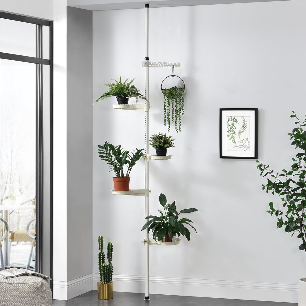 Növénytartó állvány 110 - 305 cm teleszkópos virágtartó [en.casa] - premiumXL