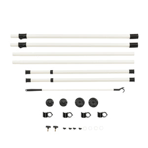 Teleszkópos ruhaakasztó AATR-6508110 fehér 278 cm állítható [en.casa]