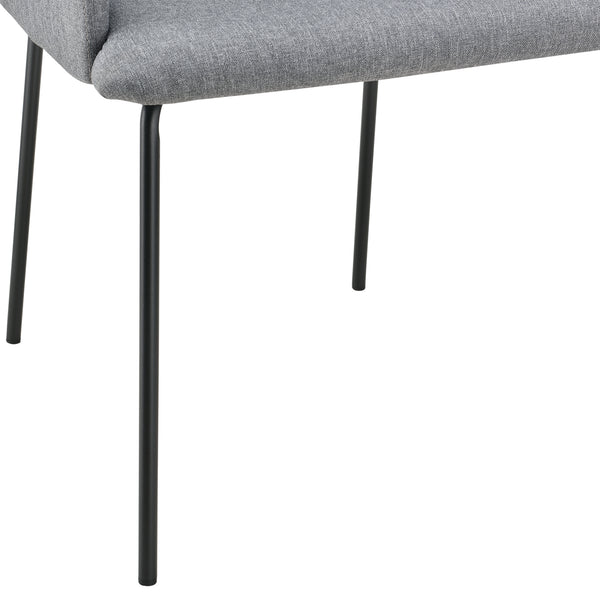 Fotel ABCS-3501 kárpitozott textil sötétszürke [en.casa]
