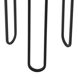 Növénytartó Modave 2db-os szett különböző méretű hajtűlábbal fekete-arany [en.casa]