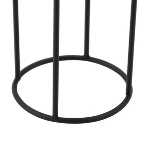 Növénytartó Manhay 2db-os szett különböző méretű fém fekete-arany [en.casa]