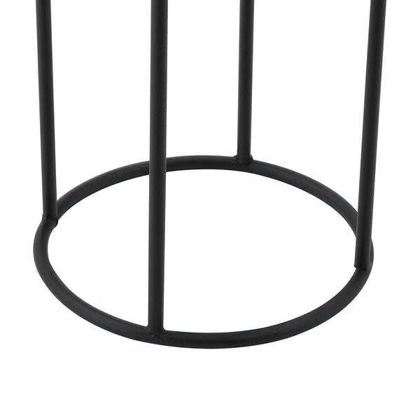 Növénytartó Manhay 2db-os szett különböző méretű fém fekete-arany [en.casa]