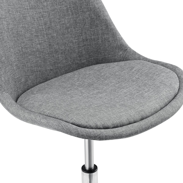 Irodai forgószék Atherton 83-93x48x55 cm világosszürke [en.casa] 