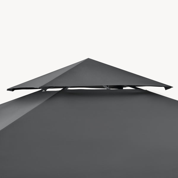 Grillpavilon Parga BBQ 250 x 241 x 151 cm sötétszürke [en.casa]