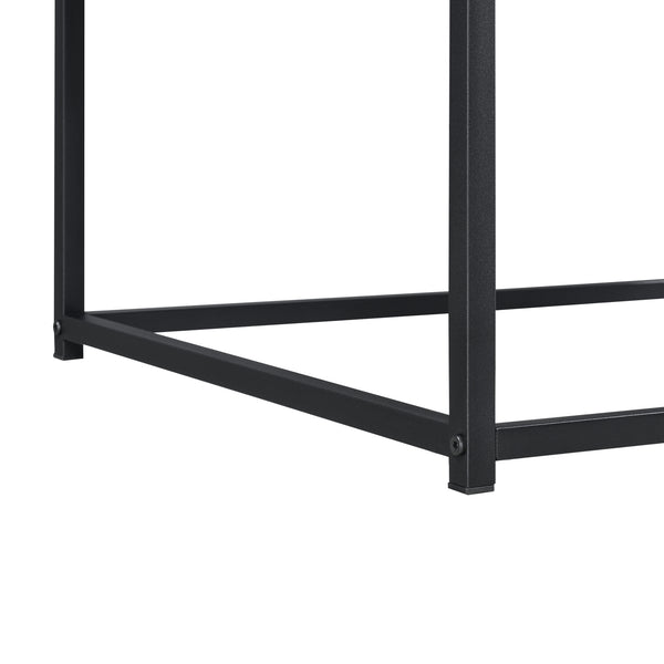Dohányzóasztal Esbjerg 45 x 100 x 55 cm fa-hatású sötét árnyalat [en.casa] 