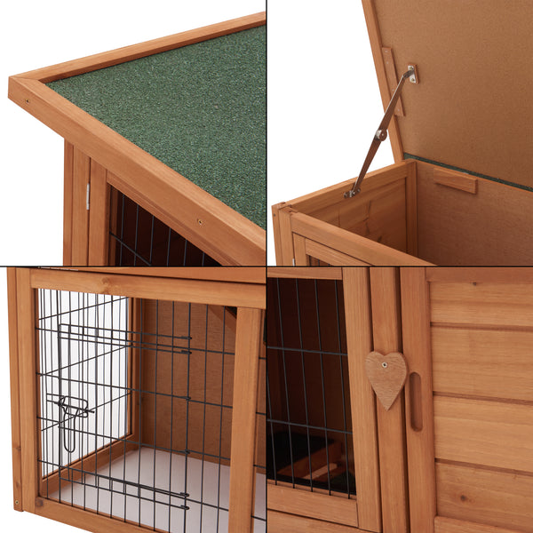 Nyúlketrec Nidda 85 x 91,5 x 45 cm jegenyefenyő [en.casa]