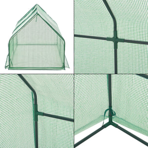 Mini fóliasátor Nissewaard 180x90x90 cm zöld [en.casa]