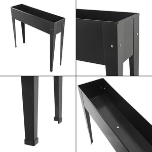 Magaságyás Lelystad 98 x 25 x 82 cm acél antracit [en.casa]