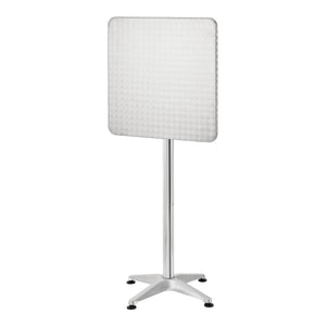 Bár- és bisztróasztal Järpen négyszögletes 75 cm / 115 cm ezüst [en.casa]