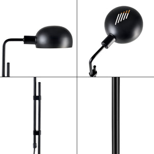 Állólámpa Bolton 1 x E14 max. 25W fekete 160 cm [lux.pro] 
