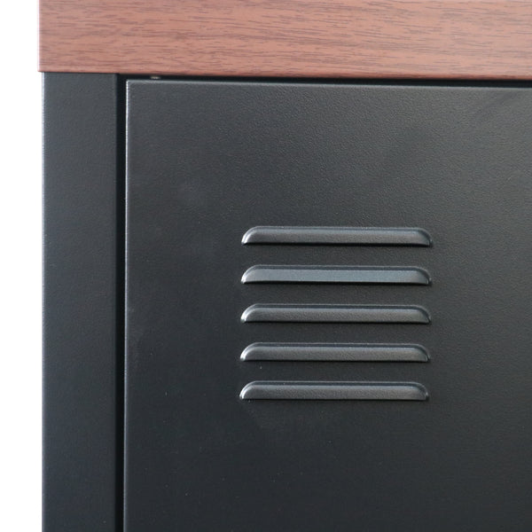 TV-Szekrény Pälkäne 58 x 113 x 40 cm acél [en.casa] 