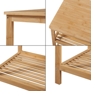 Bambusz állópolc 3 polccal Ikerasak [en.casa] 