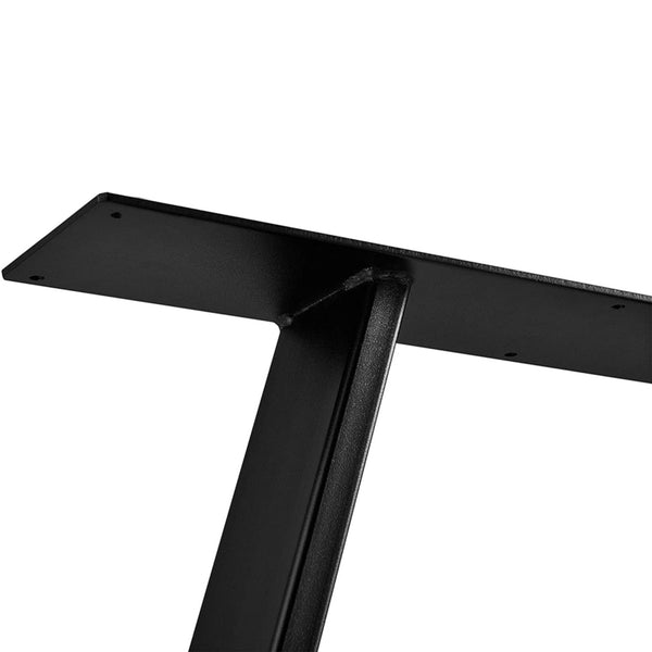 Lyngby asztalláb 2 db acél 72x55cm fekete [en.casa]