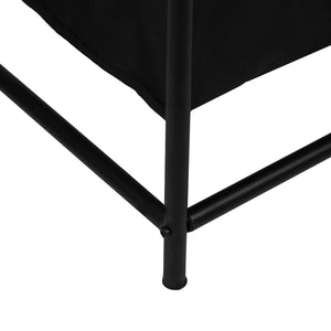 Szennyesruha gyűjtő Vamdrup 75x78x40 cm fekete négy zsákkal [en.casa] 