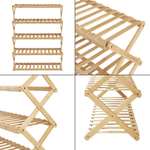 Összecsukható cipőspolc Fitzbek [en.casa]